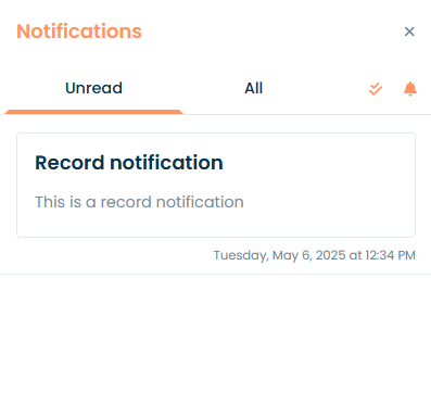 notifications record