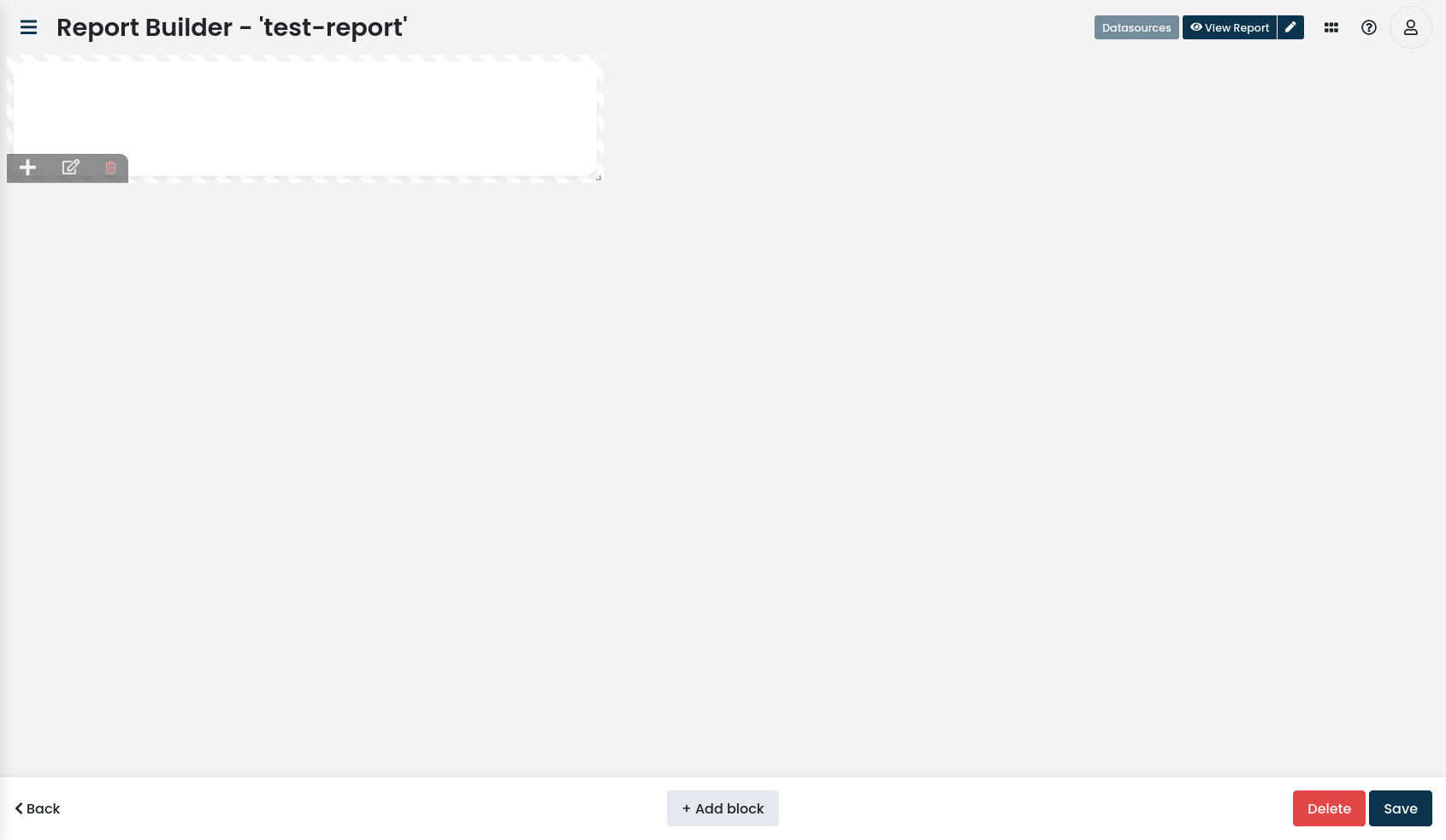 report builder resize base